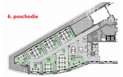 Malé kancelárie v modernej budove BBC1