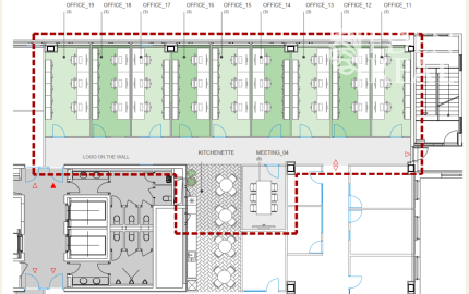 *Reprezentatívne kancelárie pre 3 osoby, BBC5, FLEXIFLOOR