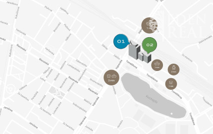 *Reprezentatívne administratívne priestory pri Kuchajde, 10. posch,100 m2