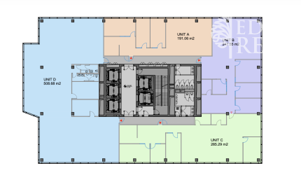 Reprezentatívne administratívne priestory pri Kuchajde, 16. p.,191 m2