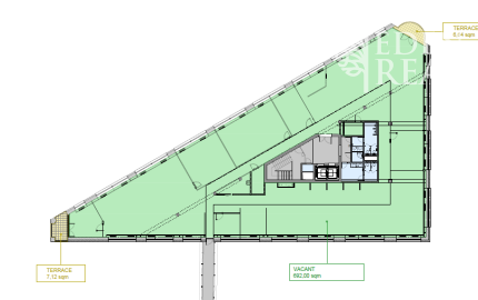Vaše nové firemné sídlo - celé poschodie s 2 terasami, BBC1, 692m2