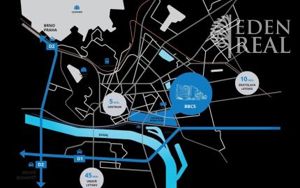 Reprezentatívne administratívne priestory v BBC5, blok B, 7.posch.