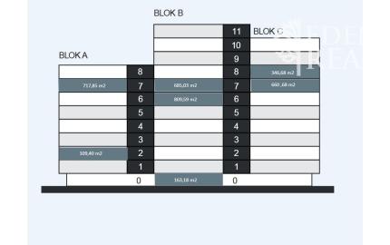 Reprezentatívne administratívne priestory v BBC5, blok B,C,  7.posch.