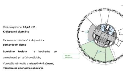 Reprezentatívne administratívne priestory v BBC1, 6.posch., blok B