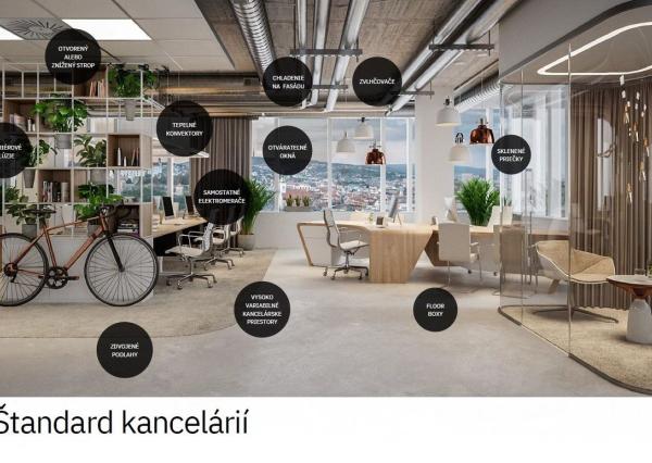 Vysokokvalitné kancelárie v Aupark Tower, 8.posch.