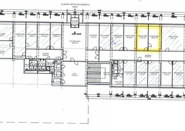 2-kancelária v administratívnej budove na Kramároch