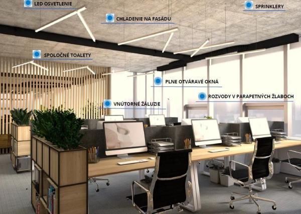 Reprezentatívne administratívne priestory v BBC5, blok C, 6.posch.