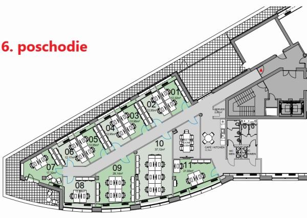 Flexi kancelária so 6 pracovnými miestami v BBC1
