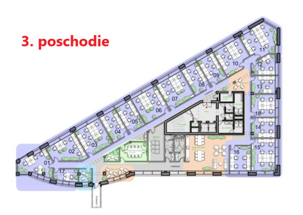 Flexi kancelária so 6 pracovnými miestami v BBC1
