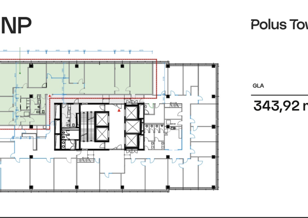 Kvalitné kancelárie pri Kuchajde - Polus Tower 1, 15. posch.