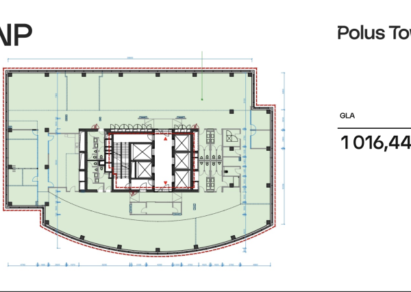 Nadštandardné kancelárie v Polus Tower 2, 5. posch.
