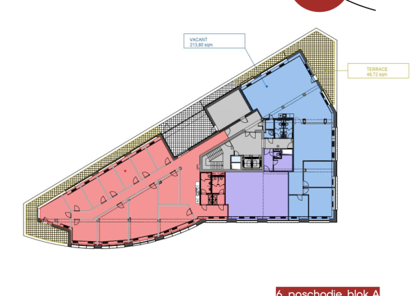 *Administratívne priestory v BBC1, 6.posch., blok A