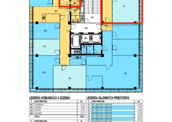 Administratívny blok - 6 kancelárií  v modernej budove