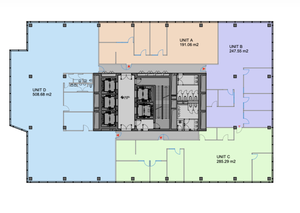 Reprezentatívne administratívne priestory pri Kuchajde, 16. p.,191 m2