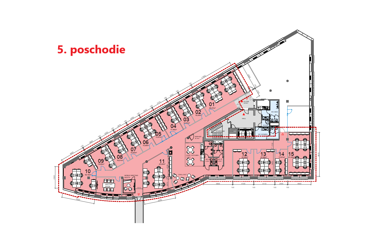 Flexi kancelária so 6 pracovnými miestami v BBC1