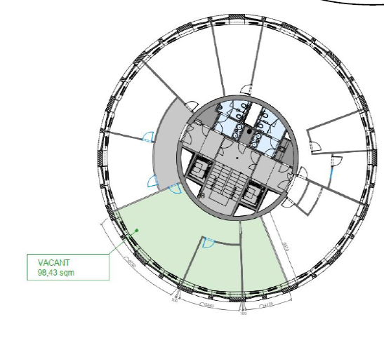 Reprezentatívne administratívne priestory v BBC1, 6.posch., blok B