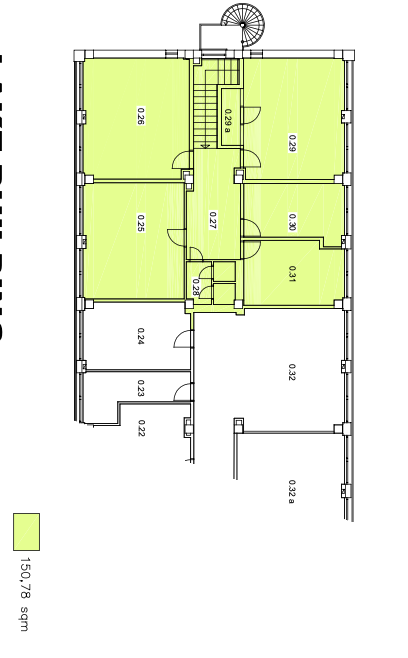 Samostatný kancelársky celok 150 m² s vlastným vstupom